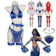 thumbnail image 2 of Disfraz de fantasía de Kitana de Mortal Kombat, lencería sexy para mujeres adultas, ropa interior, muñecos de peluche de Kitana, traje de juego de rol de Halloween, 2 of 5