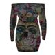 thumbnail image 4 of Mujeres Fuera Del Hombro Cruz Negra de Manga Larga Farty Vestido Casual Odeerbi ODB113059, 4 of 5