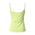 thumbnail image 4 of 2026 New Womens Spaghetti Strap Tank Top Adjustable Scoop Neck Camisole Tops Loose Fit Casual Shirts Summer(Green,M), 4 of 5