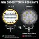 thumbnail image 5 of 4x Led Work Light Pods Round Amber Spot Combo Light Amber Fog Lamp For Off Road Suv-In stock, 5 of 5