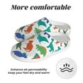 thumbnail image 6 of Lsque Colorful Dinosaur Pattern Womens Comfort Cotton on Scuff With Memory Foam and Anti-skid Sole Slipper-37/38, 6 of 7
