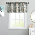 thumbnail image 2 of Kitchen Valances for Windows, 1 Panel Linen Textured Decorative Valance Window Treatment for Farmhouse, Light Filtering Rod Pocket Drapery, W 52 x L 18 Inches, 2 of 6