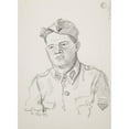 thumbnail image 3 of Ivan Ivanec 14x18 Black Modern Framed Museum Art Print Titled - Portrait of a Soldier. (1943), 3 of 5