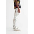 thumbnail image 3 of Metallic Jeans - Silver Holographic Pants, 3 of 4