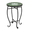 Green, variant on Tcbosik Mosaic Outdoor Side Table, 14" Round End Table, Plant Stand for Poolside, Porch, Patio, Deck, Garden, Multi-Color