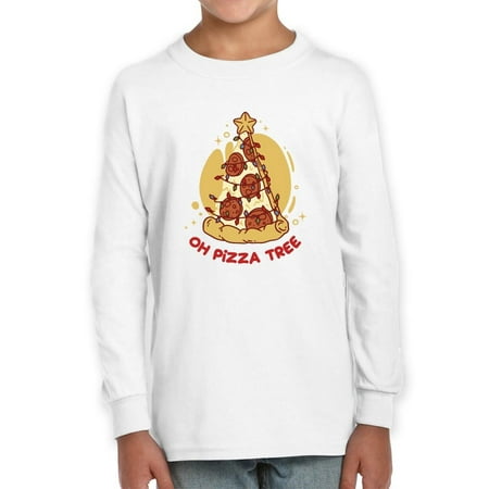 

Oh Pizza Tree Christmas Long Sleeve Toddler -Smartprints Designs 5 Toddler