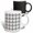 Multicolor, variant on 3drose, Abstract Seamless Circle Pattern Background - Monochrome Vector Design, 11oz Two-tone Yellow Mug