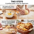thumbnail image 4 of TOCOKEID 3-in-1 Pasta Maker Attachment for KitchenAid Stand Mixers, Pasta Roller with 8 Thickness Settings and Anti-Jam Guide Plate, 4 of 7