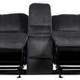 thumbnail image 4 of Ramsey Transitional Reclining Gliding Console Loveseat - Steel Blue, 4 of 15