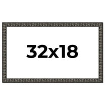 32x18 Frame Black-Brown Medieval Solid Wood Picture Frame | 1.5 Inch Moulding Width | Gotham
