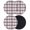 Pink, variant on Pink Black Plaid Coasters Set of 4, Farmhouse Pink Black Checkered Absorbent Coasters for Drinks, Coaster for Bar Office Dining Coffee Table Accessories Decor, Non Slip Round Desk Coaster