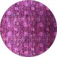 thumbnail image 1 of Ahgly Company Indoor Round Oriental Pink Industrial Area Rugs, 6' Round, 1 of 4