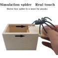 thumbnail image 4 of Spider Prank Scare Box, caja sorpresa de madera, cajas de broma sorpresa prácticas divertidas hechas a mano, bromas y juguetes de broma prácticos Halloween Namotu XMWJ164, 4 of 7