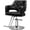 Black, variant on UBesGoo Hydraulic Barber Chair, Adjustable Height, Swivel Styling Chair for Salon & Home, Black