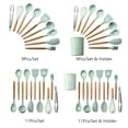 thumbnail image 3 of Amdohai 9PCS Cooking Utensils Kitchen Utensil Set Silicone Kitchenware Set Wooden, 3 of 7