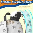 thumbnail image 5 of Golden Retriever and Dog Paw Print 17" Waterproof Oxford School Backpacks for Teens, S-Shape Padded Straps, for School, Travel, Hiking, Camping, 5 of 5