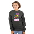 thumbnail image 3 of Retro Funny Sarcastic PACMAN Game Long Sleeve TShirt Men Women Brisco Brands S, 3 of 6