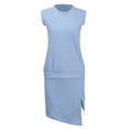 thumbnail image 5 of Women Solid Short Sleeve T Shirt Matching Skirt Set Casual Two Piece Outfit, 5 of 8