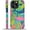 Colorful sea life, variant on Compatible with iPhone 16 Pro Case, Cool Cat Looking Phone 16 Pro 2 in 1 Silicone Mixed Hard Pc Case, Durable Shock-Proof Protection Pattern Design