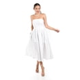 thumbnail image 1 of Vestido Strapless de corte midi Roman Fashion /Juvenil, 14387 (Blanco) blanco M, 1 of 5