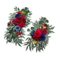 thumbnail image 4 of Wedding Arch Flowers Silk Flowers for Wedding Arch Decorative Centerpiece Home Decor Indoor Artificial Flower Swag for Ceremony Table Arbor Red Blue, 4 of 9