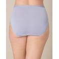 thumbnail image 2 of Playtex Microfiber High-Cut Underwear Pack, Moisture-Wicking, 3-Pack  Silver Satin M Women's, 2 of 4