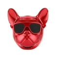 thumbnail image 1 of Rechargeable Bluetooth True Wireless Stereo Portable Dog Speaker: Red, 1 of 7