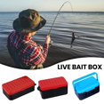 Manyache Portable Live Fishing Bait Box with Handle DoubleLayer