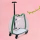 thumbnail image 4 of Transportín para gatos con ruedas, tipo cápsula transparente ventilada. Verde, 4 of 8