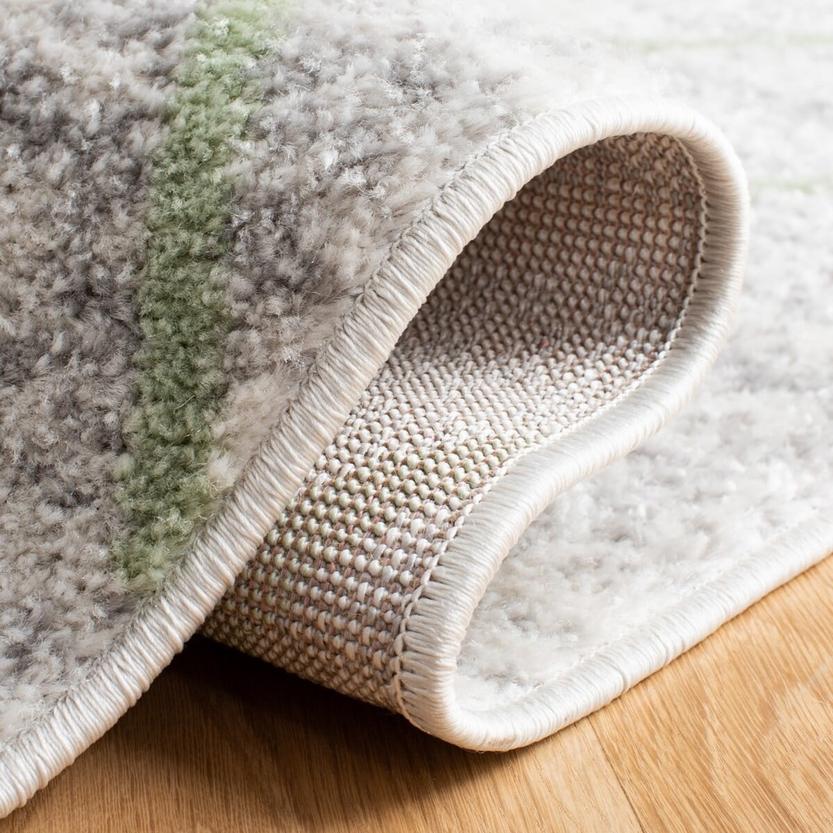 SAFAVIEH Adirondack Evonne Geometric Area Rug, Grey/Green, 5'1" x 7'6"