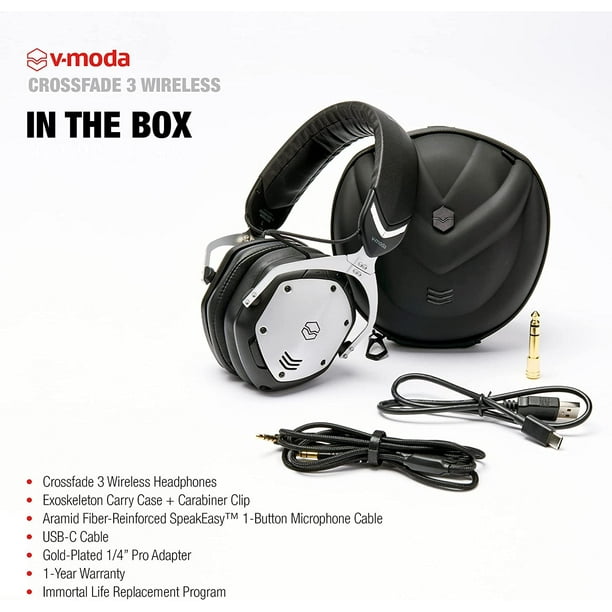 V-Moda Crossfade 3 Wireless Headphones - Gunmetal Black (New V-Moda Crossfade 3 Wireless Headphones - Gunmetal Black (New
