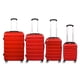 thumbnail image 2 of Set de 4 Maletas de Viaje Travel Elite Rojo G (25 kg) M (20 kg) C (10 kg) Carry On (8kg), 2 of 10