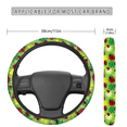 thumbnail image 6 of Binienty 9 Pack Ladybug & Floral Print Auto Accessories, Non-Slip Easy Installation Car Accessories Set, Suitable for Automobiles Trucks, 6 of 8