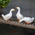 thumbnail image 5 of 3 estatuas de pato en miniatura de resina, figura de pato, animal, mini decoración de jardín, 5 of 5