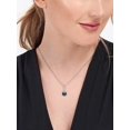 thumbnail image 3 of Black Pearl Infinite Necklace with 925 Sterling Silver Tahitian Freshwater Cultured Infinite Jewelry Inlaid Birthday Present Gifts for Women Mother Wife, 3 of 5