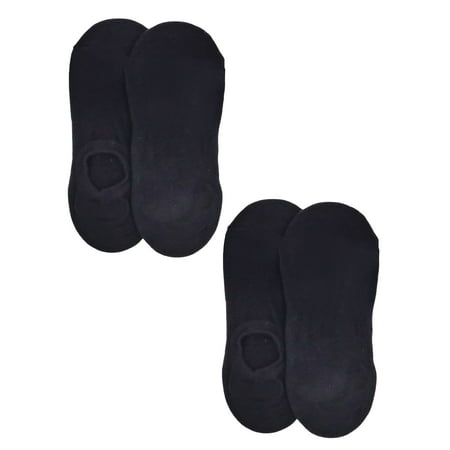 On the Go Women's Invisible Socks (Black Solid)