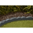 thumbnail image 5 of Rubberific Landscape Edging, 4' Gray Cobblestone Rubber Flower Garden Edging Border (4 Pack), 5 of 9