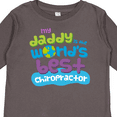 thumbnail image 4 of Inktastic World’s Best Chiropractor Daddy Boys or Girls Long Sleeve Toddler T-Shirt, 4 of 5