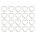 thumbnail image 2 of yuksok 20 Pieces Alloy Heart Shape Findings Charms for Jewelry Making Craft White K, 2 of 9