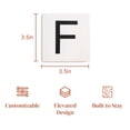 thumbnail image 6 of Stiles Crossword Letter Tiles, Wooden Wall Decor, 3.5 Inch, White, Letter F, 6 of 7