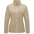 thumbnail image 2 of Little Donkey Andy Women's Running Woven Jacket Lightweight Breathable Windproof UPF50+ Shirt for Hiking Golf Khaki L, 2 of 7
