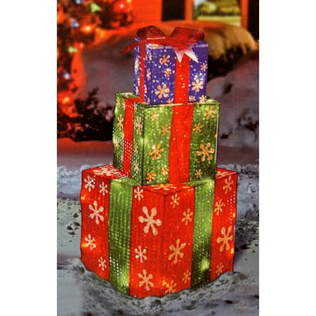 24 stacked holographic snowflake present lighted christmas yard art decoration - Walmart Christmas Yard Decorations 24 stacked holographic snowflake present lighted christmas yard art decoration - Walmart Christmas Yard Decorations