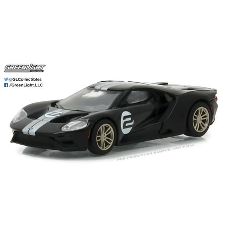 Greenlight 1:64 2017 Ford GT Racing Heritage Series (Black) 1966 #2 Ford MKII