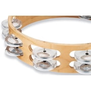Latin Percussion Pro 10 Inch Double Row Tambourine - Aluminum - LP380B-AL