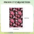 thumbnail image 4 of Easygdp Rose Flowers Golf Towel 24x16in for Men and Women with Carabiner Clip for Easy Attachment, 4 of 8