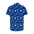 thumbnail image 5 of Blusa y camisa de manga corta con cuello vuelto Camisa de manga corta estampada para hombre Tops casuales con cuello vuelto Camisa Blusa Tops para hombre, 5 of 5