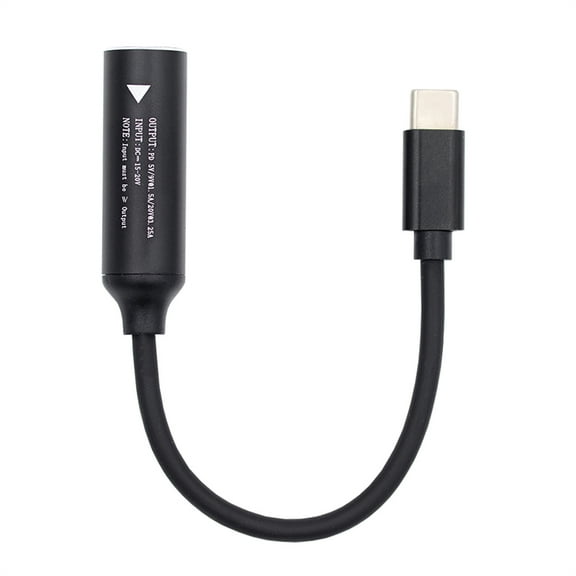 FVH DC Jack 4.8x1.7mm Input to USB-C Type-C Power Plug Charge Cable for Laptop Phone PD9V 5V 20V