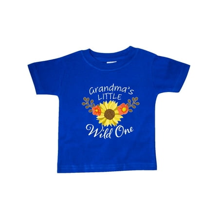

Inktastic Grandma s Little Wild 1 with Beautiful Sunflower Gift Baby Boy or Baby Girl T-Shirt