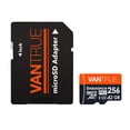 thumbnail image 2 of Tarjeta SD Vantrue microSDXC UHS-I U3 4K UHD de 256 GB con adaptador, 2 of 8