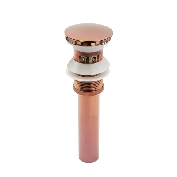 Renovators Supply Pop-up Sink Drain With Overflow Antique Copper